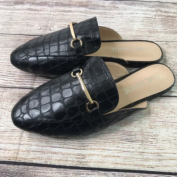 Black Mule Slides Size:8 - Picture 3 of 10